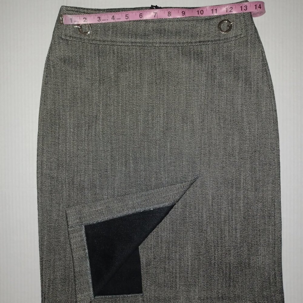 H&M SLIT FRONT PENCIL SKIRT SIZE 4 - Picture 5 of 14